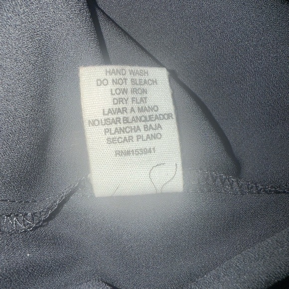 Timing Black Long Sleeve Notched Collar Button Down Fringe Shirt - Picture 6 of 9